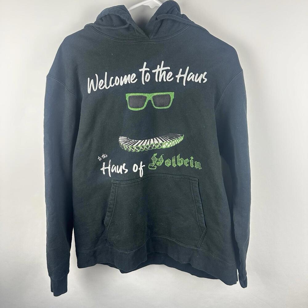 Welcome To The Haus Of Holbein Hoodie Men’s Large‎ Port & Company Black